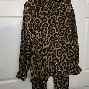 SHEIN Leopard Print Pantsuit